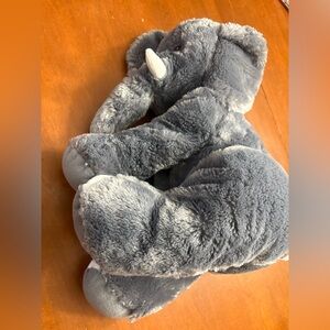 Plush Grey Elephant Stuffed Animal - Soft Cuddly Toy